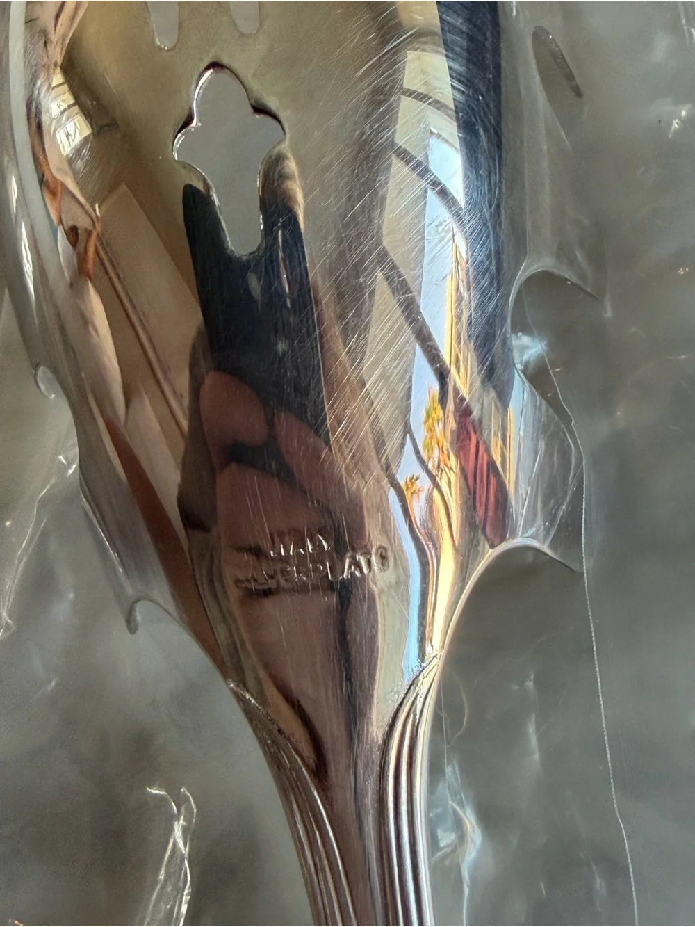 Gorham Silverplated Pasta Scoop with Blue Box